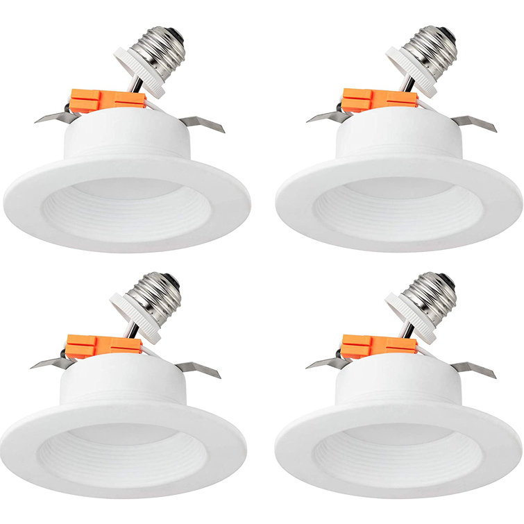 Light Blue Usa 4 Inch Led Recessed Downlight Baffle Trim